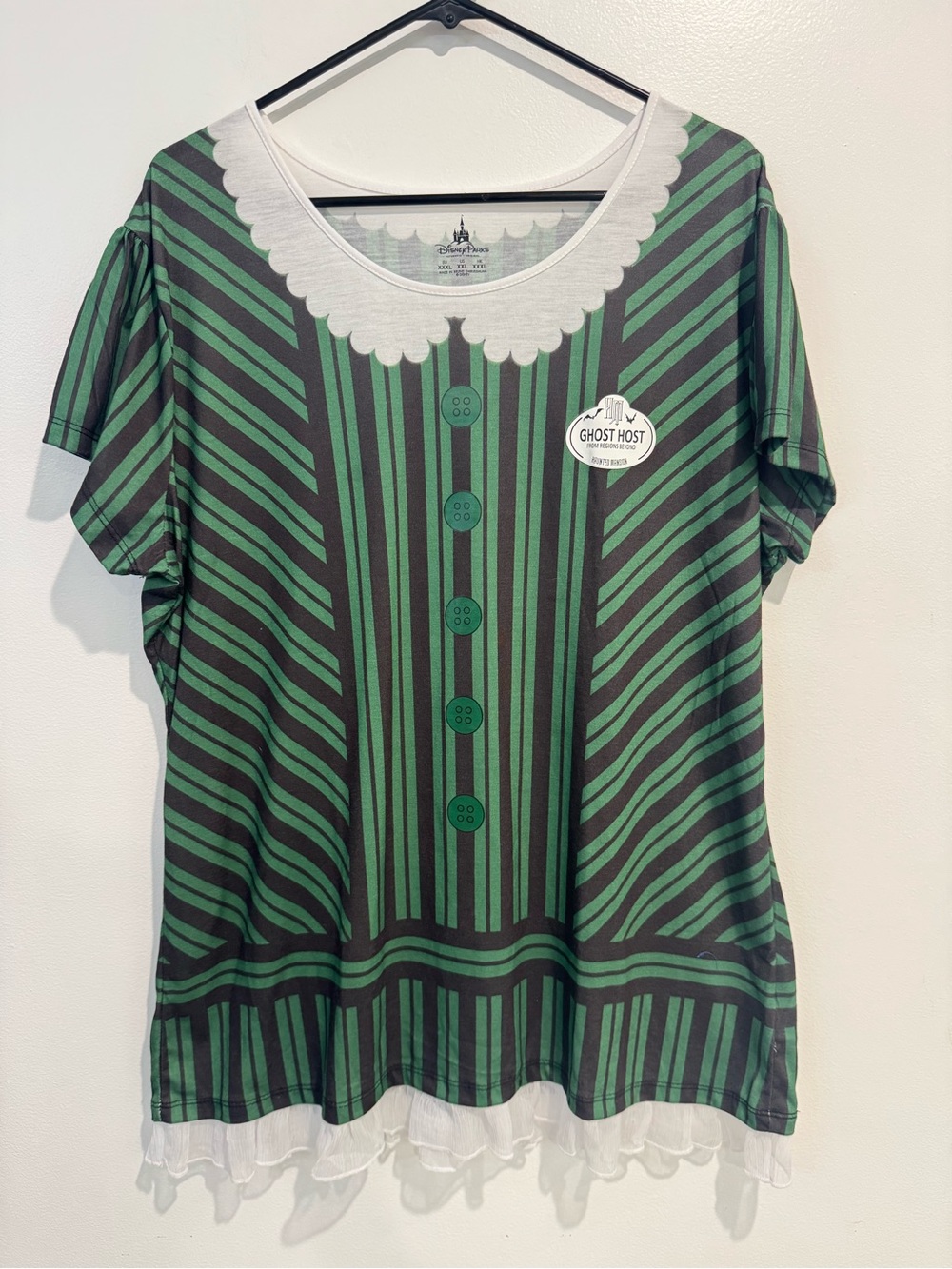 Disney Parks Haunted Mansion "Ghost Host" hostess costume t-shirt size XXL